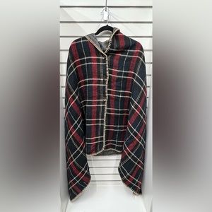Torrid Plaid Blanket Cape One Size